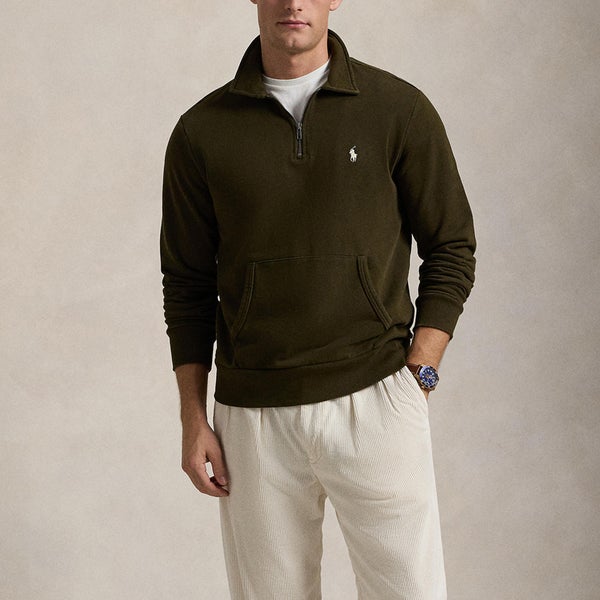 Polo Ralph Lauren Men's Loopback Terry Half Zip Sweatshirt - Dark Loden