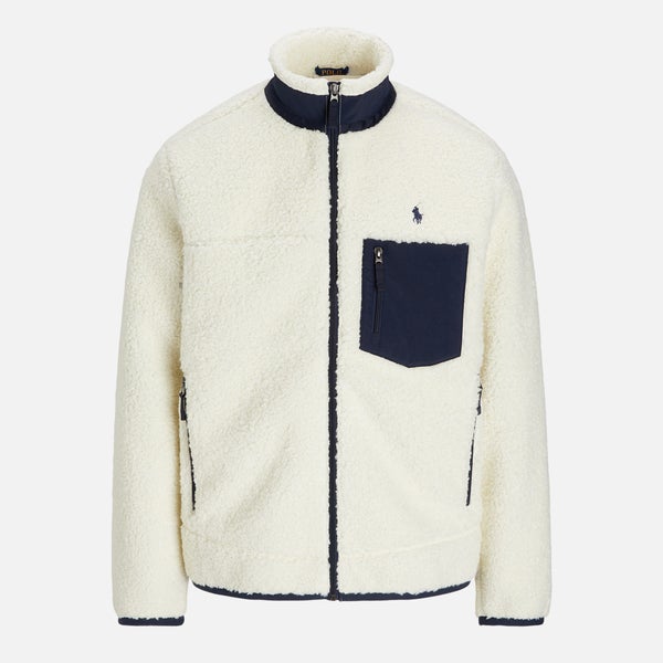 Polo Ralph Lauren Men's Bonded Hi Pile Full Zip Jacket - Clubhouse Cream