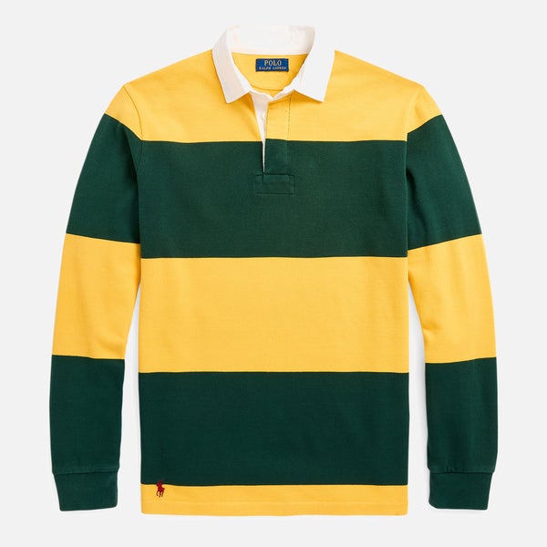 Polo Ralph Lauren Men's Authentic Rugby Top - Moss Agate/Gold Bugle