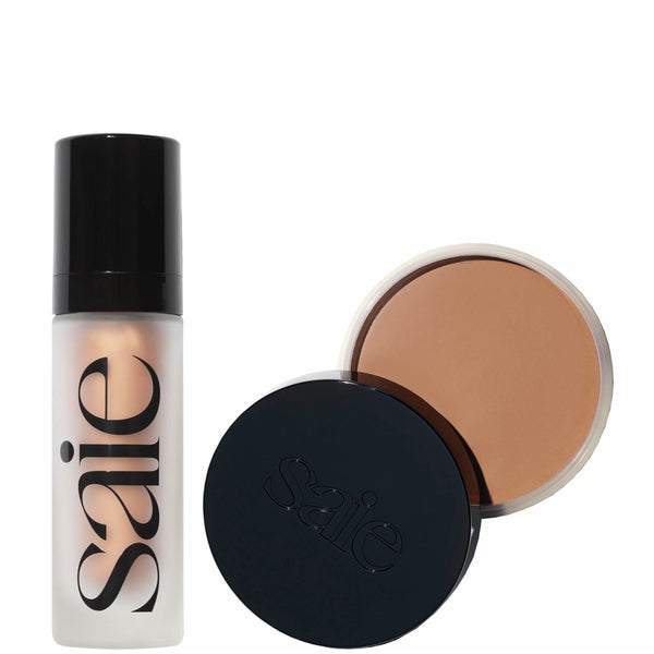 Saie Sun Stack - Super Glowy Gel 30ml and Melt Natural Cream Bronzer 30ml (Various Shades)