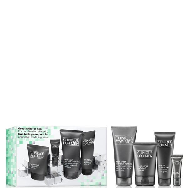 Clinique For Men Skincare Gift Set: Oily Skin Types