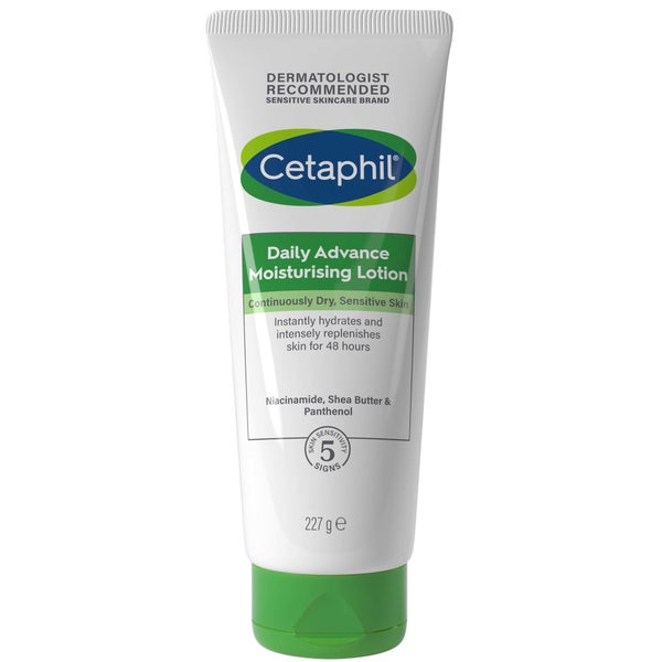 Cetaphil Daily Advance Moisturising Lotion with Shea Butter & Niacinamide for Dry to Very Dry Sensitive Skin 227g