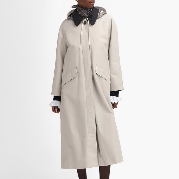 Barbour x The Edit by Alexa Chung Natalie Waxed Trench Coat