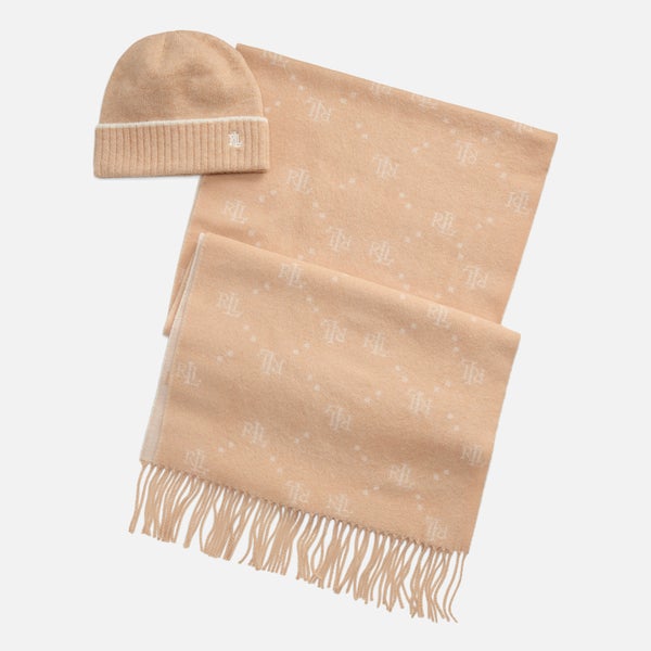 Lauren Ralph Lauren Scarf And Hat Knitted Gift Set