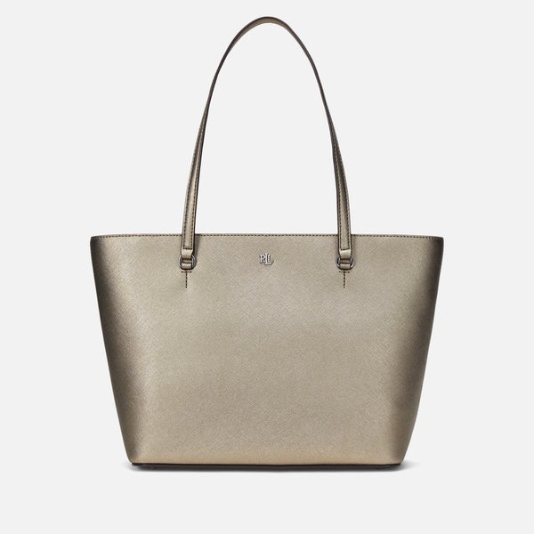 Lauren Ralph Lauren Karly Leather Medium Shopper Tote Bag