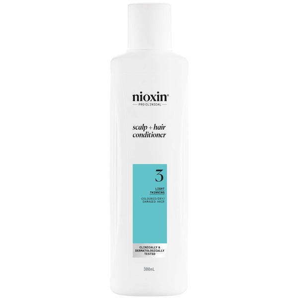 NIOXIN Scalp and Hair Thickening System 3 Conditioner for Coloured Dry and Damaged Hair with Light Thinning 300ml