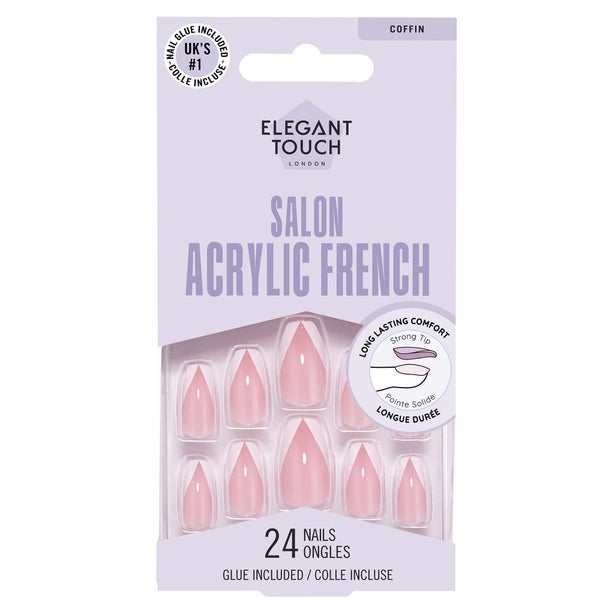 Elegant Touch Salon Acrylic French No 6