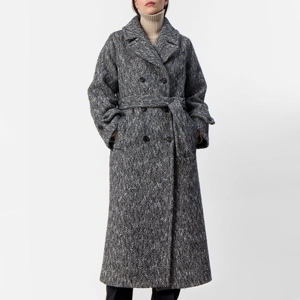 Leveté Room LR-Honey 1 Wool-Blend Twill Coat