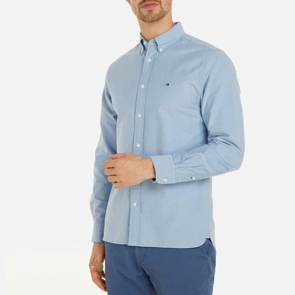 Tommy Hilfiger Solid Heritage Oxford Organic Cotton-Blend Shirt