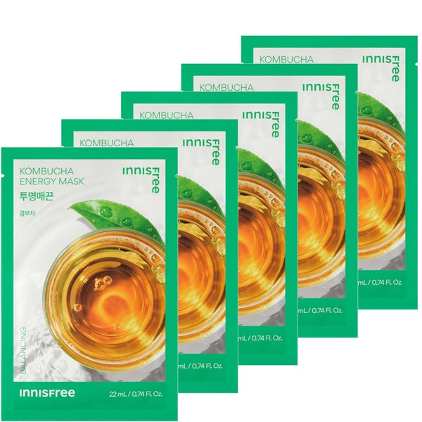 INNISFREE Energy Mask 22ml - Kombucha (5 Pack)