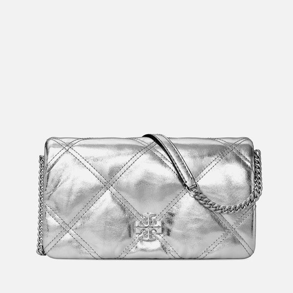 Tory Burch Kira Diamond Leather Chain Wallet