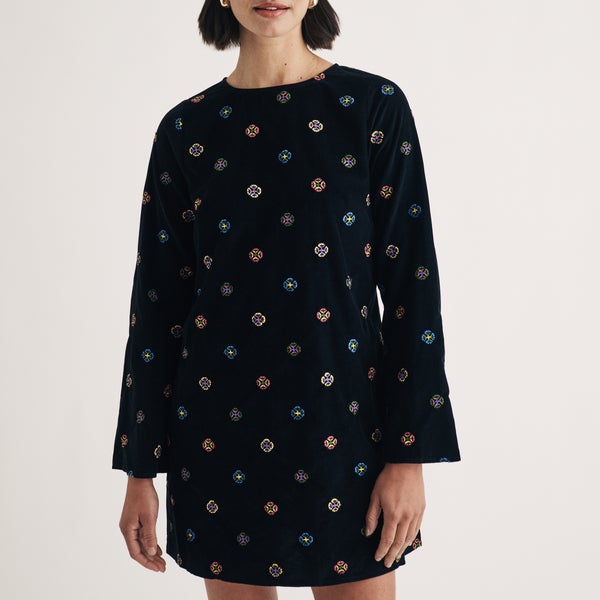 Nobody's Child Sarajevo Embroidered Cotton Mini Dress
