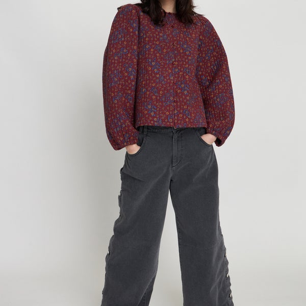 Stella Nova Floral-Print Quilted Cotton Jacket