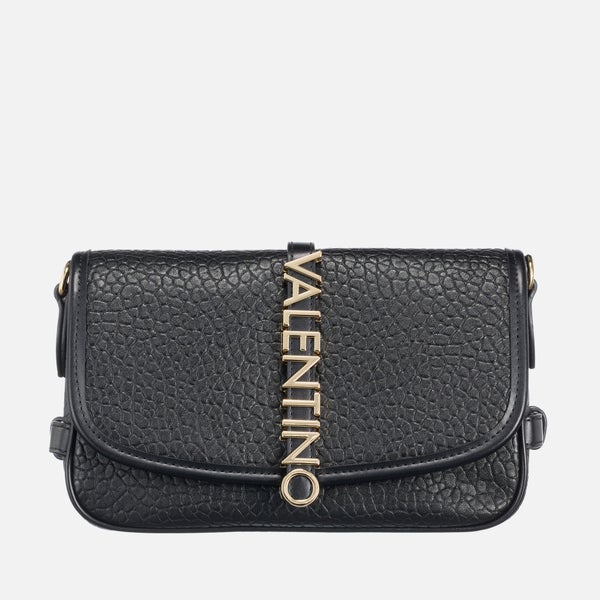 Valentino Zeno Faux Leather Croc-Effect Flap Bag 