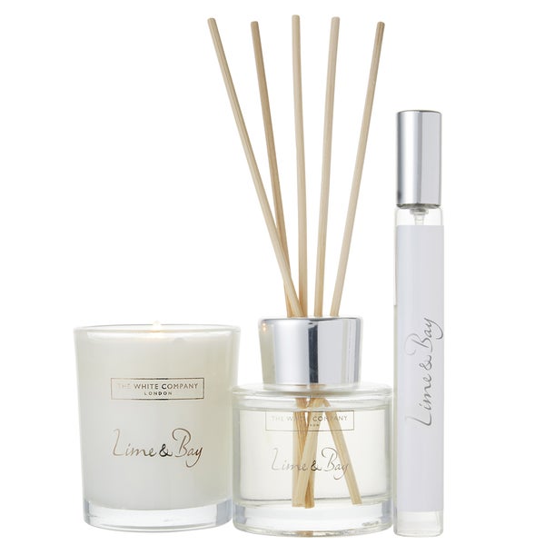 The White Company Lime & Bay Mini Home Scenting Set