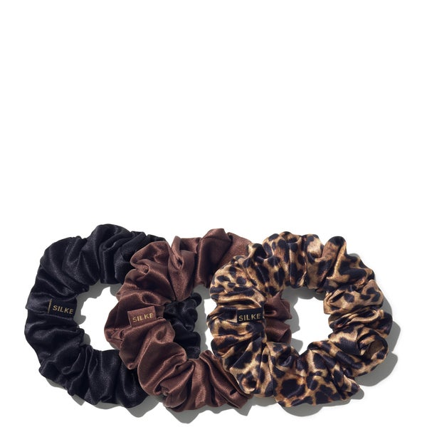 SILKE London Hair Scrunchies - Leopard Tonal