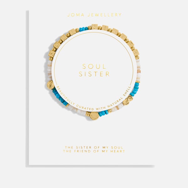 Joma Jewellery Words To Live By Soul Sister Gold-Plated Bracelet