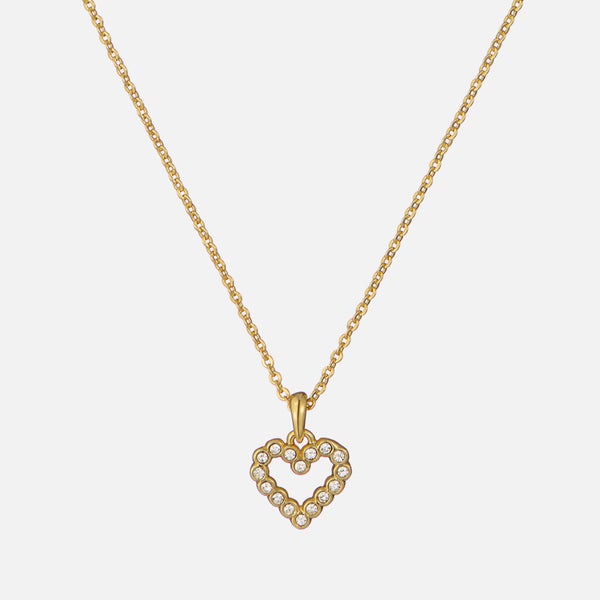 Ted Baker Amore Halo Gold-Plated Heart Necklace