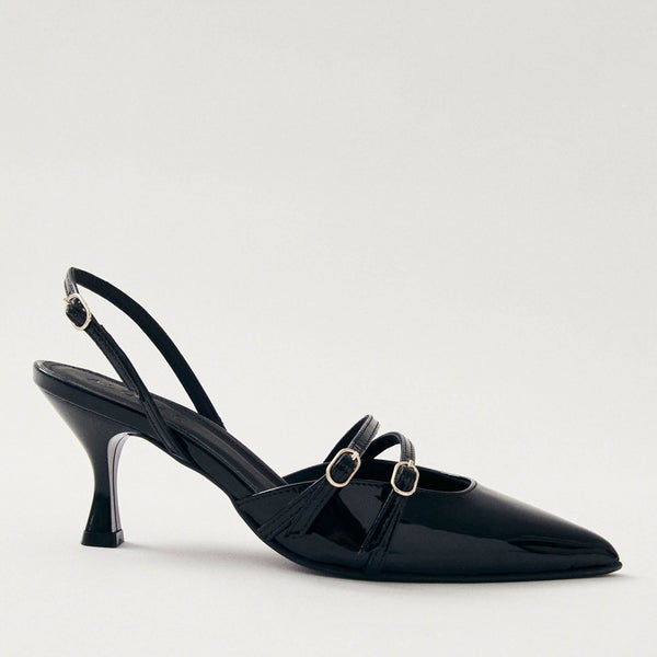 ALOHAS Women's Joelle Patent Leather Heeled Courts