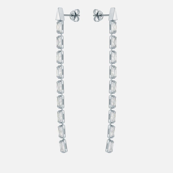 Ted Baker Isalie Baguette Silver-Plated Slinky Earrings