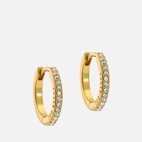 Ted Baker Women's Heplie: Crystal Hoop Earrings (14Mm) - Gold