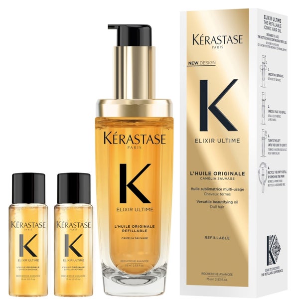 Kérastase Elixir Ultime Refillable Hair Oil For All Hair Types with Argan Oil & Heat Protection