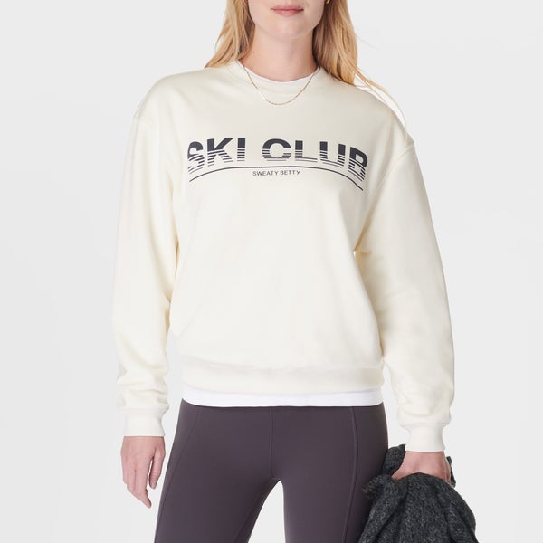 Sweaty Betty  Women's Ski Club Sweatshirt - Studio White