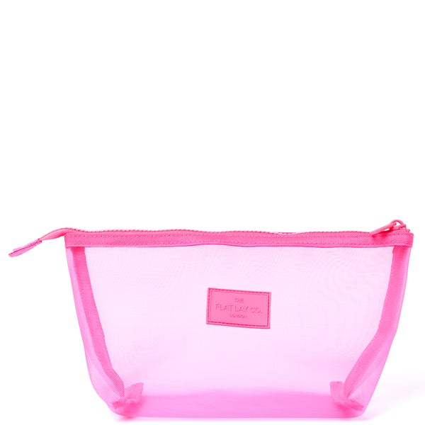 The Flat Lay Co. Essential Makeup Pouch - Pink Mesh