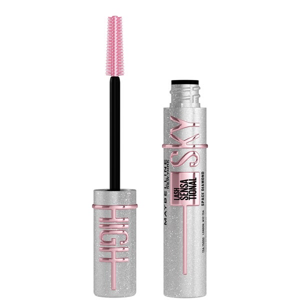 Maybelline Mascara Lash Sensational Sky High Volumizing & Thickening Eyelash Lengthening, Top Coat, Space Diamond 8ml