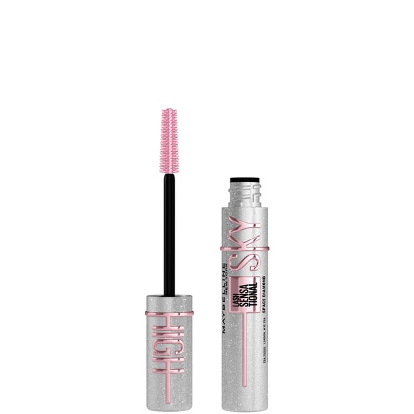 Maybelline Mascara Lash Sensational Sky High Volumizing & Thickening Eyelash Lengthening, Top Coat, Space Diamond 8ml