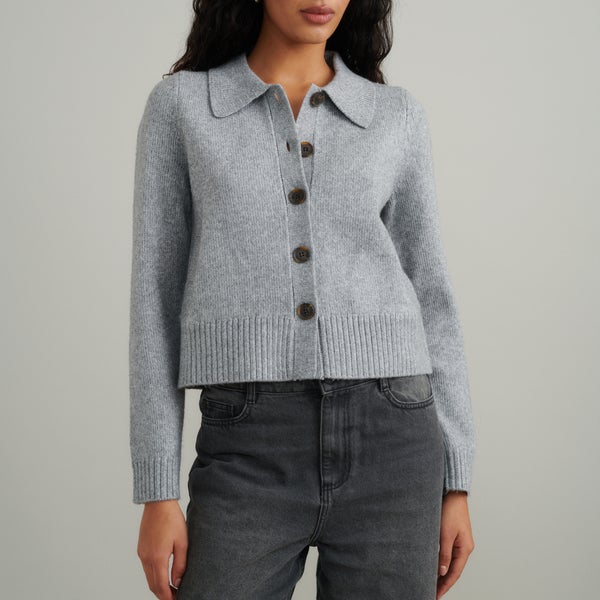 Nobody's Child Collar Knit Cardigan