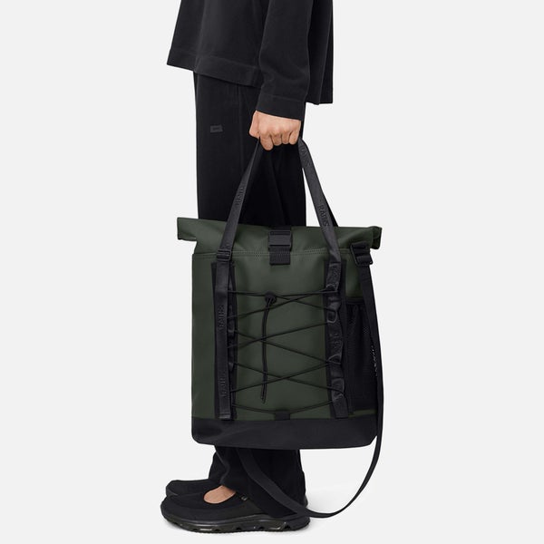 RAINS Trail Rolltop Matte Shell Tote Bag