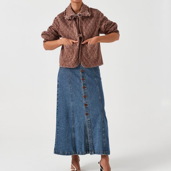 Seventy + Mochi Heidi Quilted Cotton-Blend Jacket