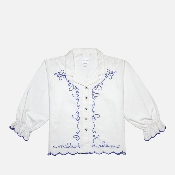 Seventy + Mochi Western Sophia Cotton-Poplin Blouse