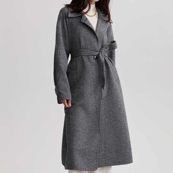 Varley Fairbourn Woven Houndstooth Coat