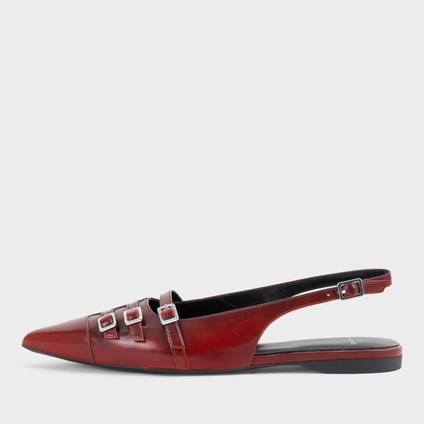 Vagabond Women's Hermine Buckle Leather Pointed Flats