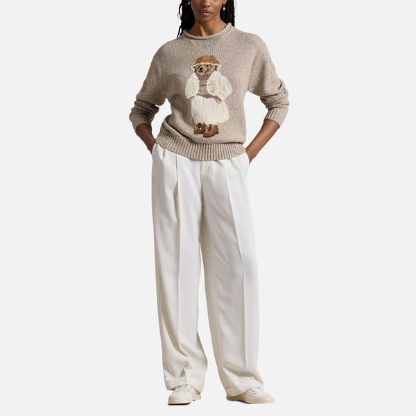 Polo Ralph Lauren Bear Intarsia Cotton-Knit Pullover