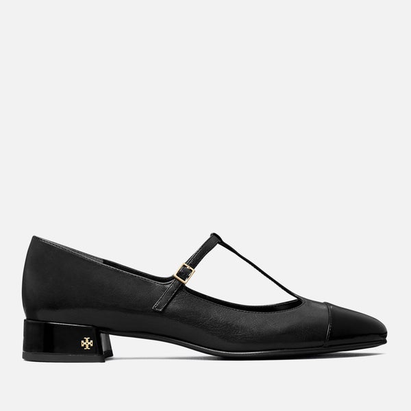 Tory Burch Women's Cap Toe Leather Mary Janes