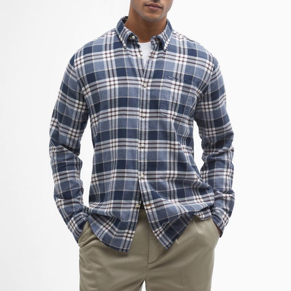 Barbour Fallbay Tailored Fit Checked Brushed Cotton Shirt