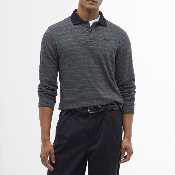 Barbour Cleveland Long-Sleeved Cotton-Piqué Polo Shirt