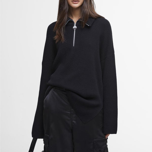 Barbour International Franchesca Cotton-Blend Knitted Jumper