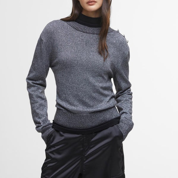 Barbour International Jade Cotton-Blend Knitted Jumper
