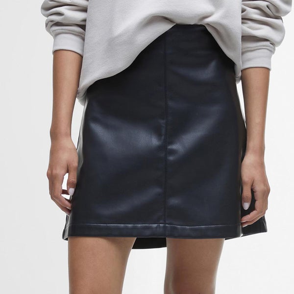 Barbour International Peyton Faux Leather Mini Skirt