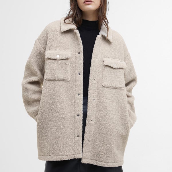 Barbour International Women's Peyton Fleece Overshirt - Silver Cloud