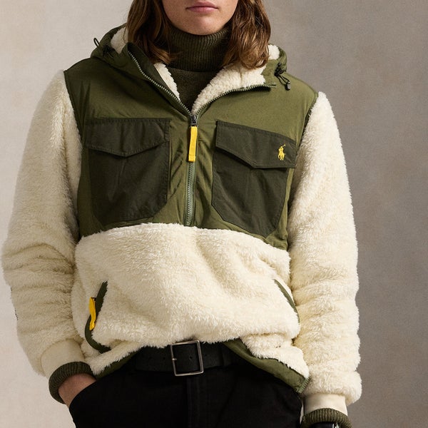 Polo Ralph Lauren Curly Hi-Pile Half-Zip Jacket