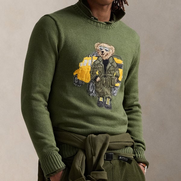 Polo Ralph Lauren Defender Bear Cotton-Knit Jumper