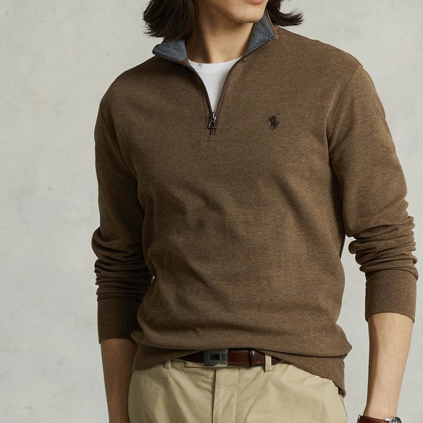 Polo Ralph Lauren Cotton-Jersey Half-Zip Jumper