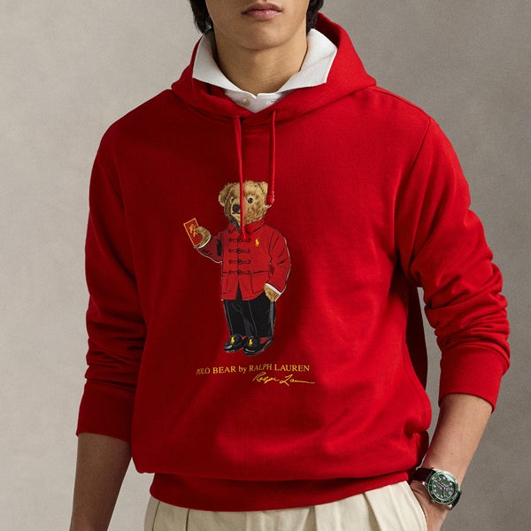 Polo Ralph Lauren Cotton-Jersey Bear Hoodie
