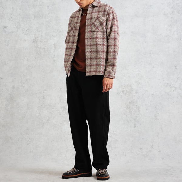 Wax London Whiting Checked Cotton-Blend Overshirt