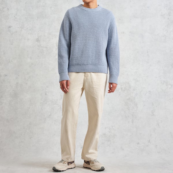 Wax London Wilde Crewneck Waffle-Knit Jumper